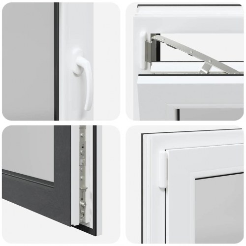 Kældervindue RISOR 120x60 cm Tilt&Drej DIN venstre antracitgrå