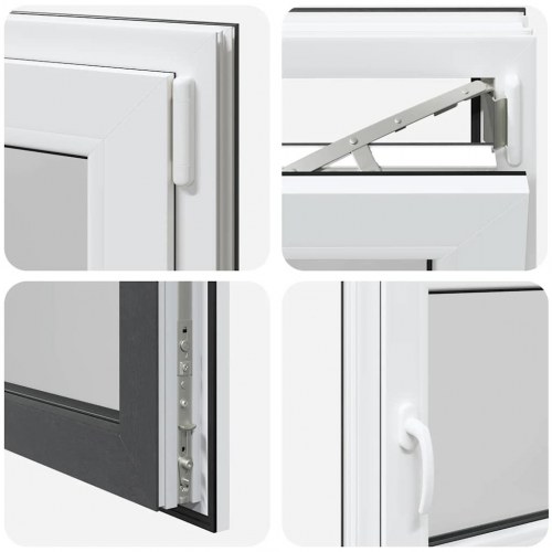 Kældervindue RISOR 110x60 cm Tilt&Drej DIN højre antracitgrå