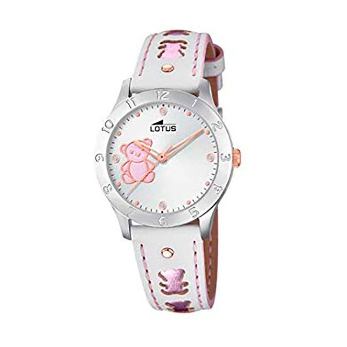 Lotus 18657/B børneur - armbåndsur Ø 35 mm, læderrem billede