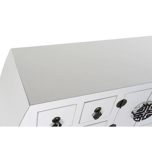 Konsol Gran Sølvfarvet Hvid Træ MDF 98 x 26 x 80 cm