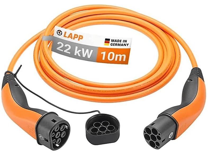 Ladekabel Type 2 Lapp Mobility 22 kW - 10 m - orange