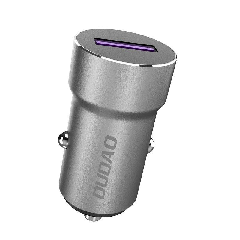 Billader med hurtig opladning 22,5 W - Dudao R4Pro, USB-A, grå billede