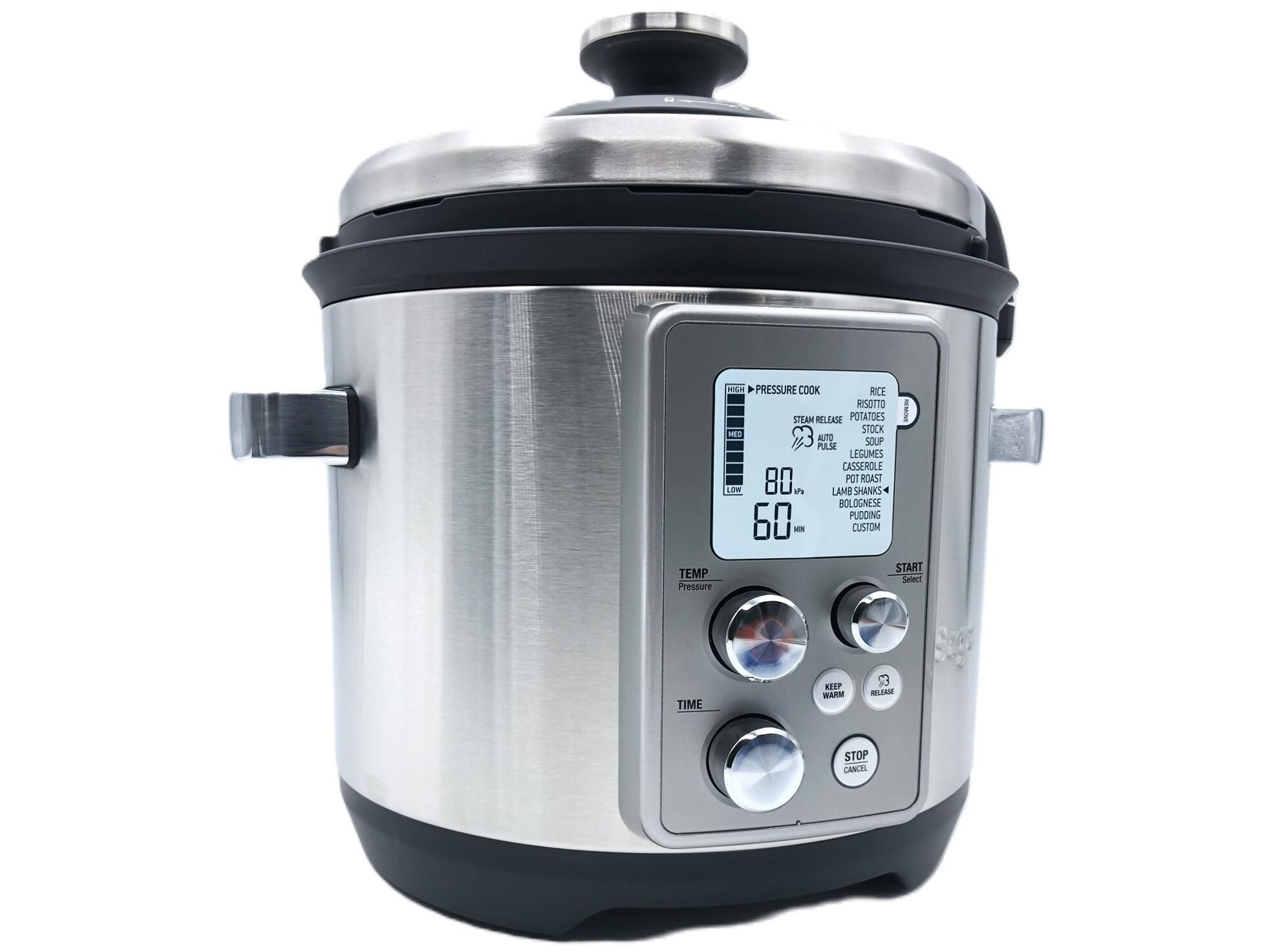 Trykkoger multikoger - Sage the Fast Slow Pro, 6 liter, børstet stål