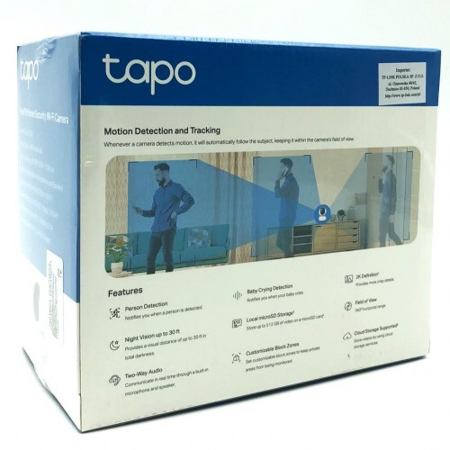 Overvågningskamera Wi-Fi TP-Link Tapo C210 - 2K pan/tilt, 3 MP