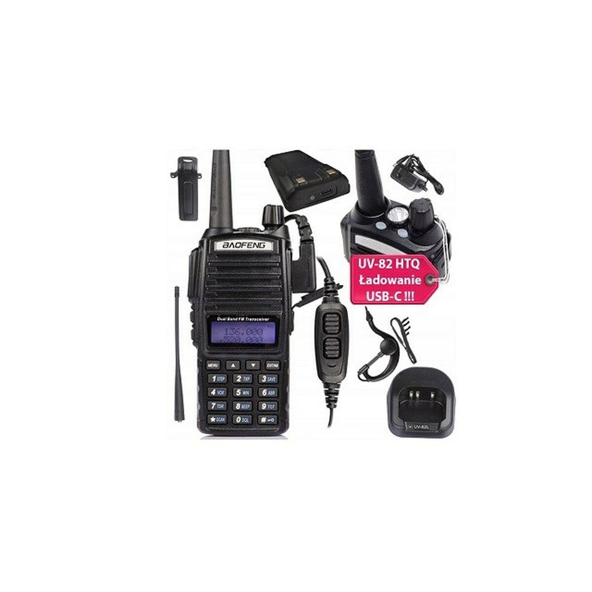 Baofeng Walkie-talkie UV-82 HTQ med USB-C