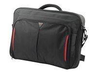 Computertaske Targus Classic+ 17-18" - sort/rød (polyester)