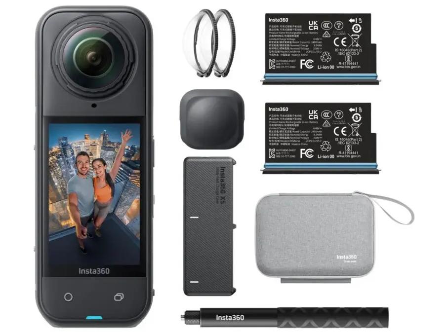 Action-kamera Insta360 X5 Essentials Bundle 8K (sort)
