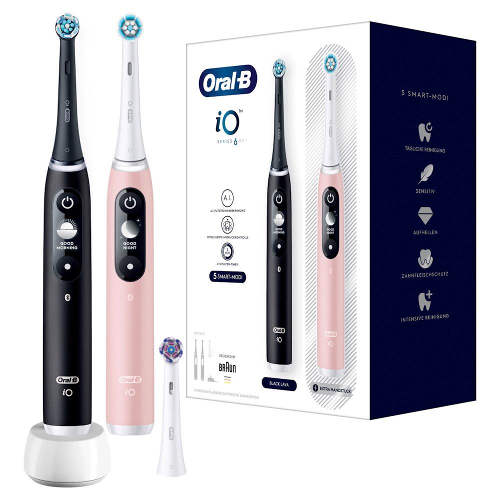 Elektrisk tandbørste Oral-B iO Series 6 Duo - sort/rosa billede