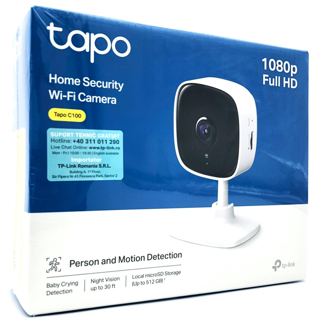 Overvågningskamera Wi?Fi TP?Link Tapo C100 1080p