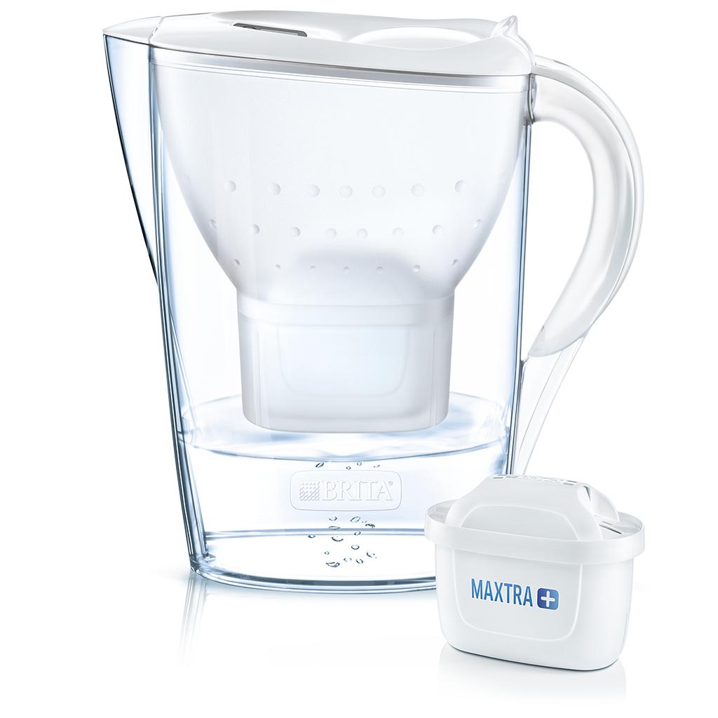 Vandfilterkande BRITA Marella XL med Maxtra+ filter, 3,5 l - hvid billede