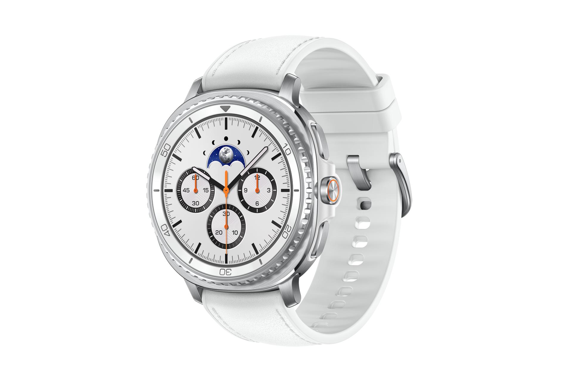 Smartwatch Samsung Galaxy Watch 8 Classic 46 mm - sølv/hvid billede
