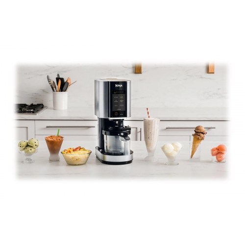 Ismaskine Ninja Creami NC300EU - sorbetblender 473 ml, sort/sølv