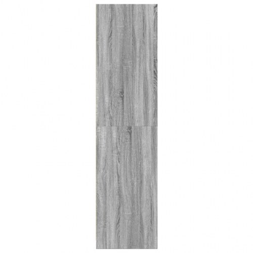 Klædeskab 50×50×200 cm - konstrueret træ, grå sonoma-eg