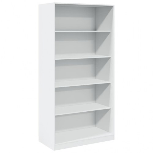 Klædeskab 100×50×200 cm - konstrueret træ, hvid