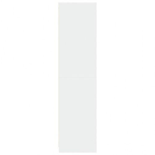 Klædeskab 100×50×200 cm - konstrueret træ, hvid