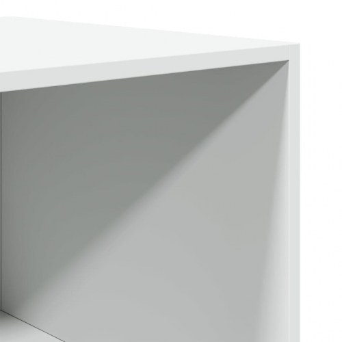 Klædeskab 100×50×200 cm - konstrueret træ, hvid