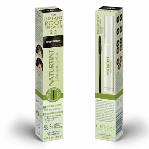 Hårmaske til udgroning Naturtint - Mørkebrun 10 ml