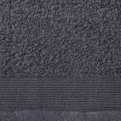 Håndklæder 5 stk. bomuld 450 gsm 50x100 cm antracitgrå