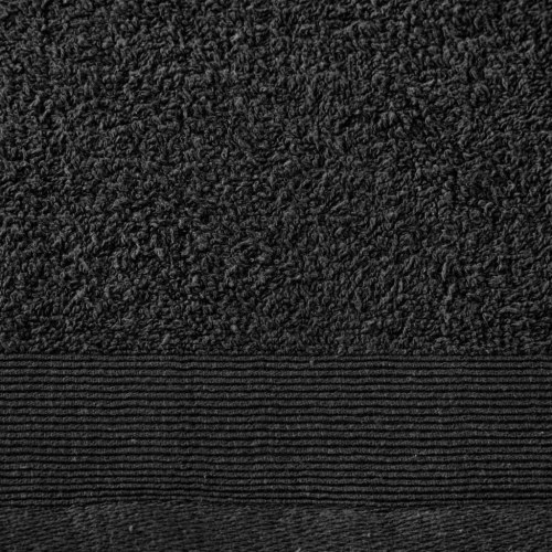 Håndklæder 5 stk. bomuld 450 gsm 50x100 cm sort