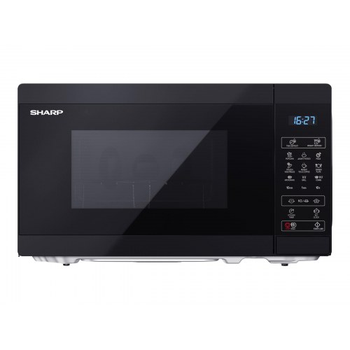 Mikrobølgeovn med grill Sharp YC-MG02E-B - 20 l, sort