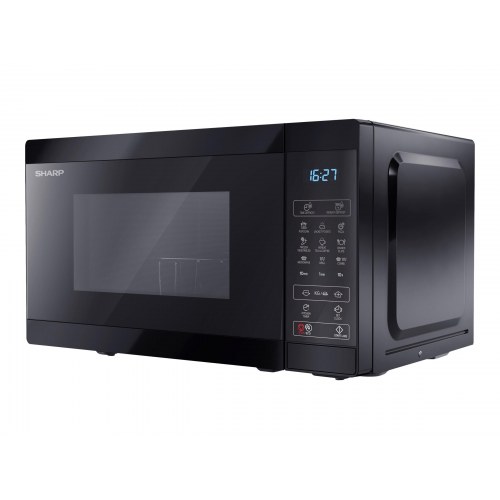 Mikrobølgeovn med grill Sharp YC-MG02E-B - 20 l, sort