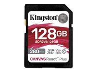 SD-kort Kingston Canvas React Plus SDXC UHS-II 128 GB 280 MB/s