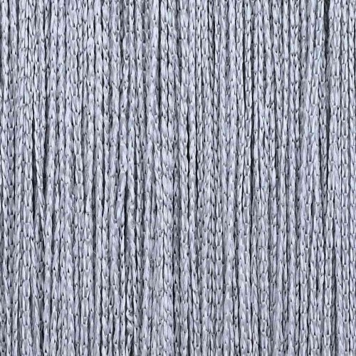 Trådgardiner 2 stk. 140×250 cm - lysegrå snoregardin