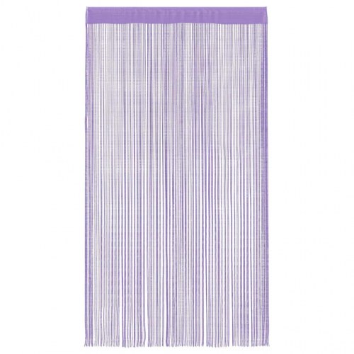 Trådgardiner 2 stk. 100×250 cm - lilla snoregardin