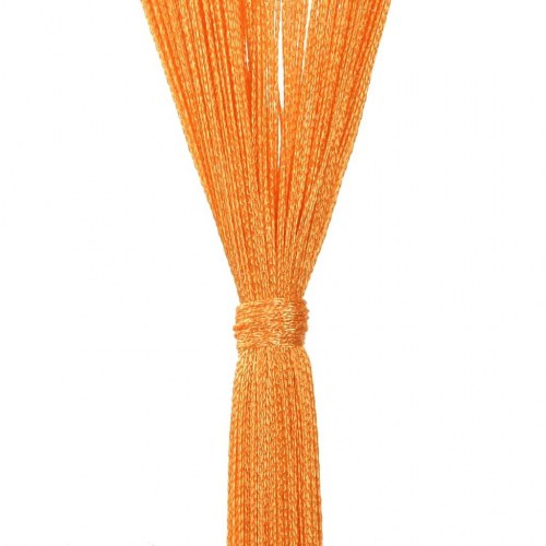 Snoregardiner 2 stk. 140 × 250 cm - orange trådgardin