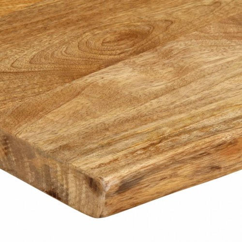 Bordplade i massivt mangotræ 60 x 40 cm - naturlig kant