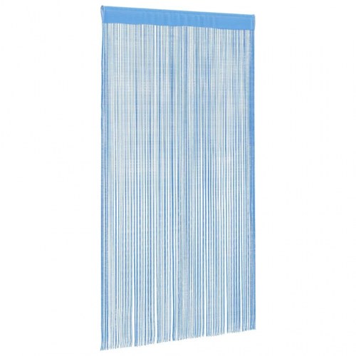 Trådgardiner 2 stk. 140 × 250 cm - lyseblå snoregardin