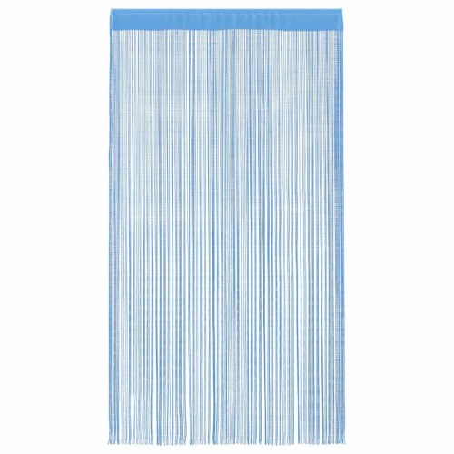 Trådgardiner 2 stk. 140 × 250 cm - lyseblå snoregardin