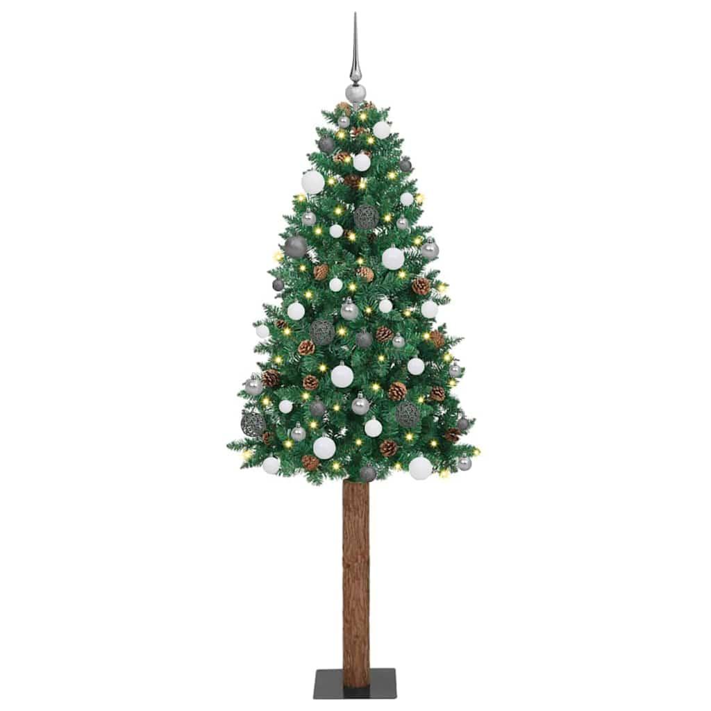 Slankt Juletræ Grøn 77 x 77 x 210 cm PVC