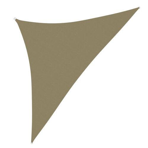 Solsejl 2,5x2,5x3,5 m trekantet oxfordstof beige