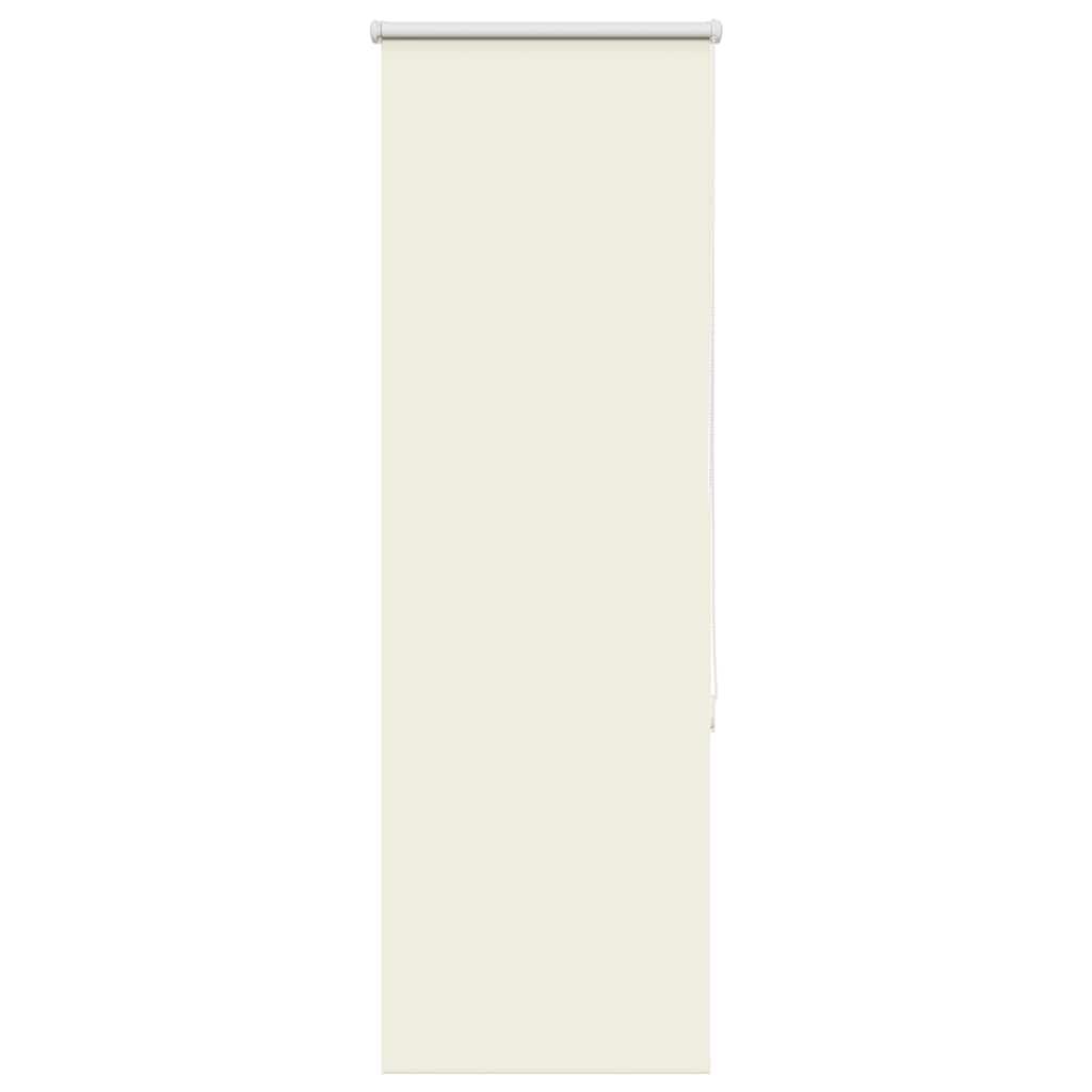 Mørklægningsrullegardin 50×175 cm - stofbredde 45,7 cm, råhvid polyester billede