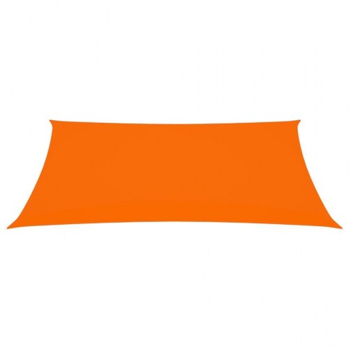 Solsejl 2 × 4 m rektangulær i oxfordstof - orange