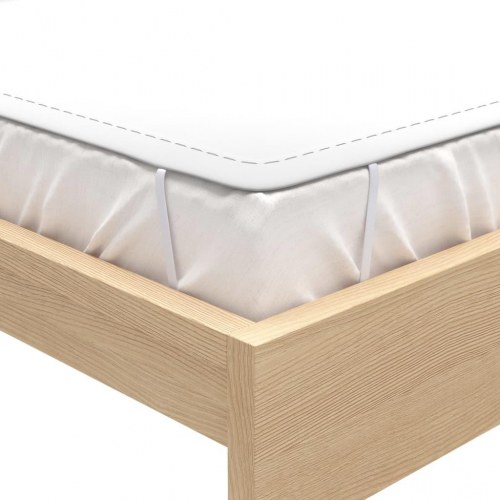 Madrasbeskyttere 2 stk. 100x200 cm vandtæt bomuld hvid