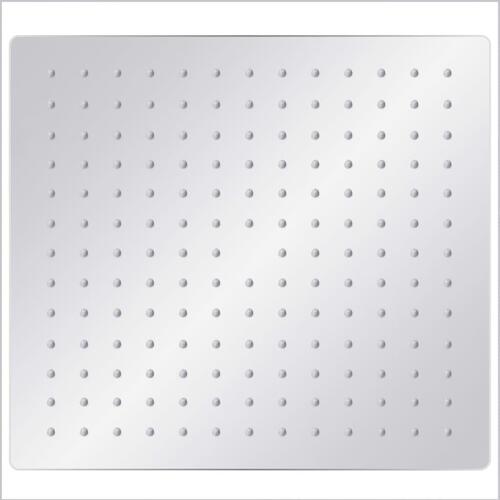 Regnbrusehoved 30x30 cm firkantet rustfrit stål 304