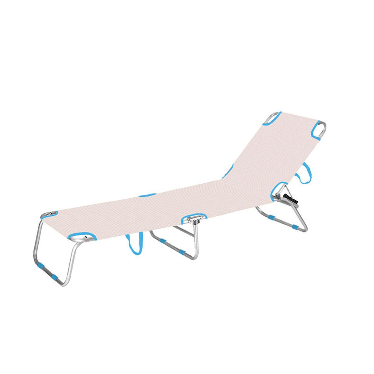 Solstol Marbueno aluminium foldbar - 187 × 58 × 24 cm billede