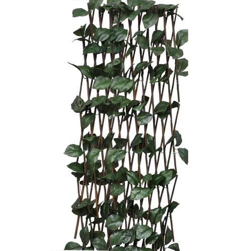 Pilehegn med espalier 5 stk. med kunstige blade 180x60 cm