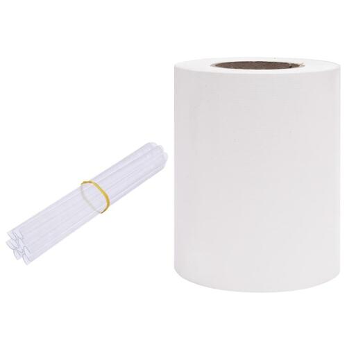 Haveskærm 70x0,19 m PVC hvid