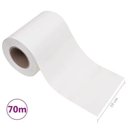 Haveskærm 70x0,19 m PVC hvid