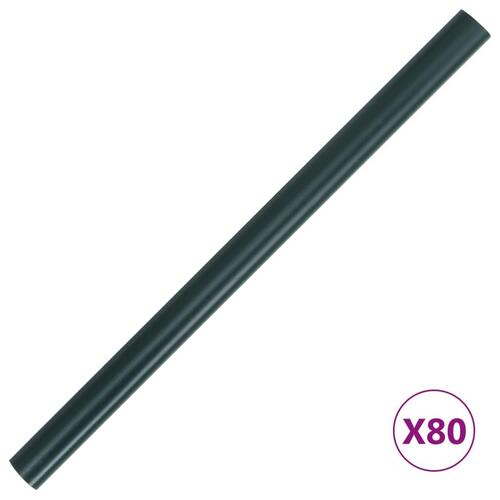 Haveskærm 35x0,19 m 4 stk. PVC mat grøn
