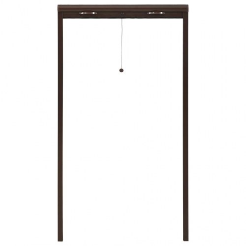 Nedrulleligt insektnet til vinduer 90x170 cm brun