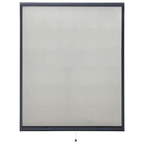 Nedrulleligt insektnet til vinduer 150x170 cm antracitgrå