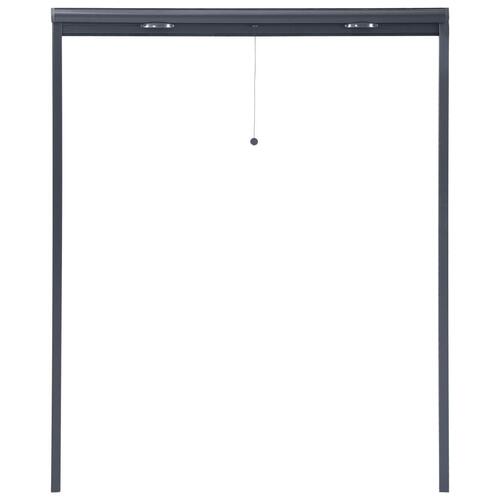 Nedrulleligt insektnet til vinduer 150x170 cm antracitgrå