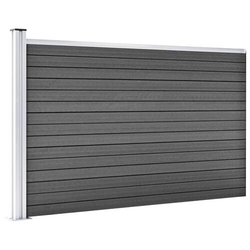 Hegnspanel 175x105 cm WPC sort
