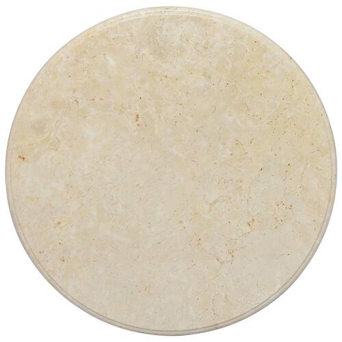Bordplade Ø60x2,5 cm marmor cremefarvet