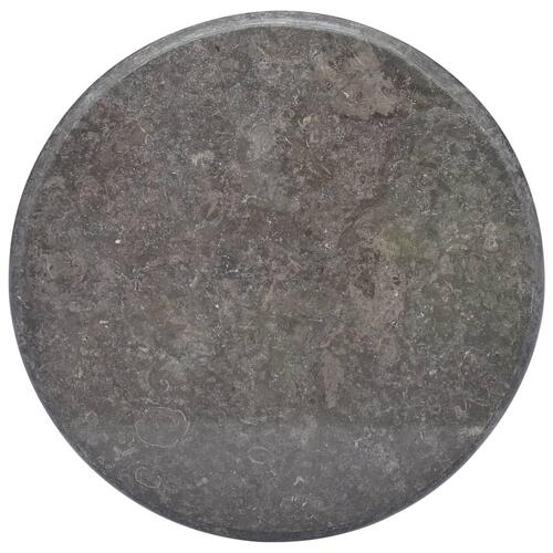 Bordplade Ø60x2,5 cm marmor sort