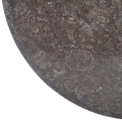 Bordplade Ø60x2,5 cm marmor sort